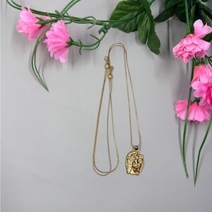 Alex and Ani Gold Religious Pendant Necklace “Guardian of answers, inspire me”